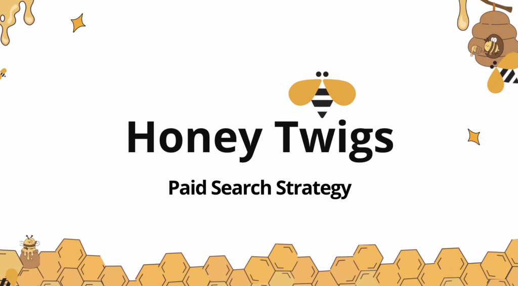 Honey Twigs paid search strategy by Jahnavi Tyagi, digital marketing and performance specialist